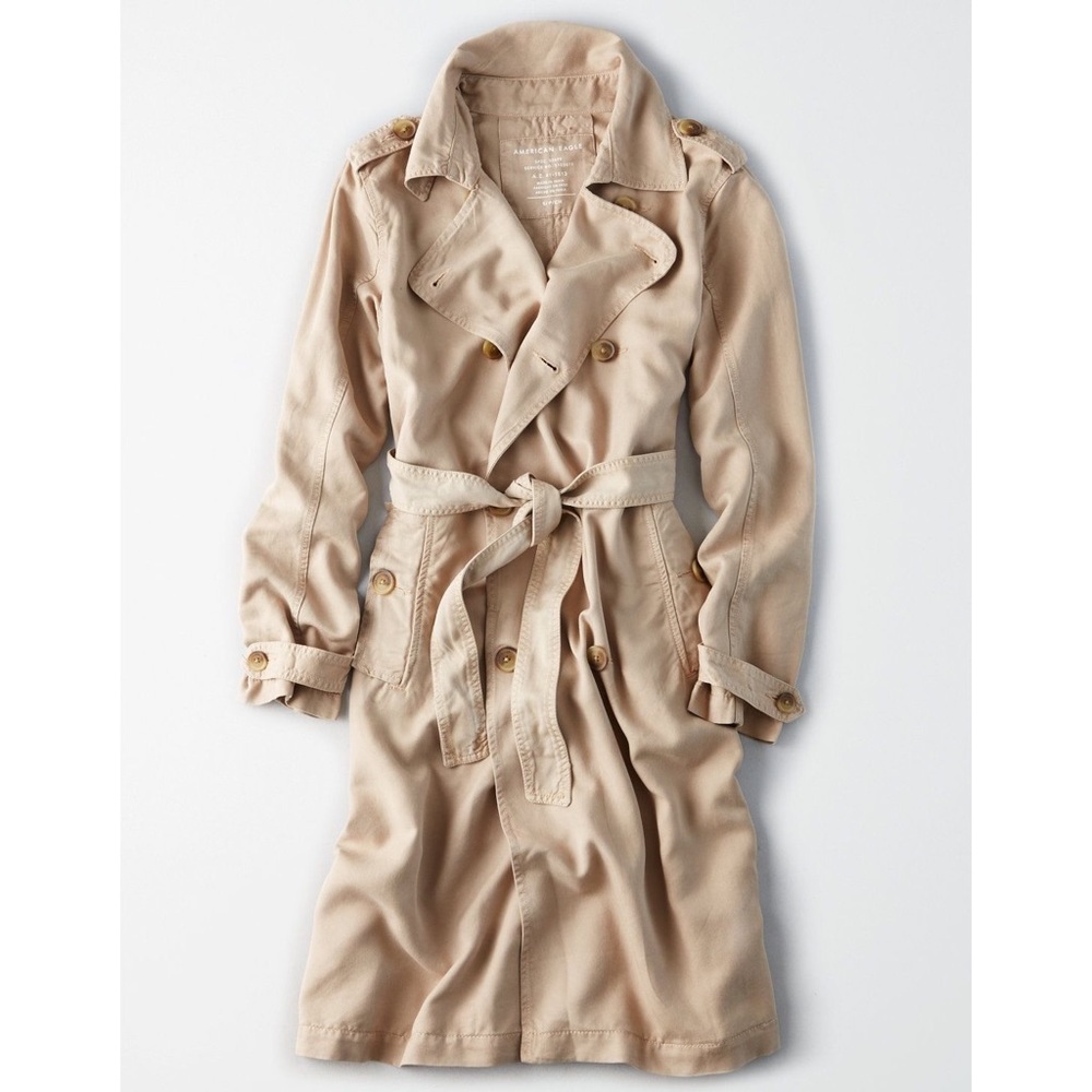 AE Tan Trench Coat